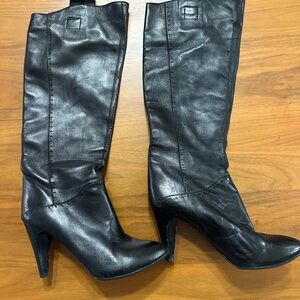 CNC Costume National Black Heeled Boots